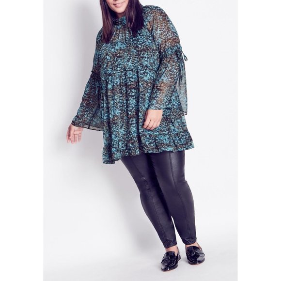 Arna York Collection Women’s TOP CAMILLE PRT Multicolor Size 20 NWT - Picture 1 of 9